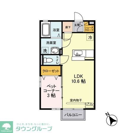 アクシス Cの物件間取画像